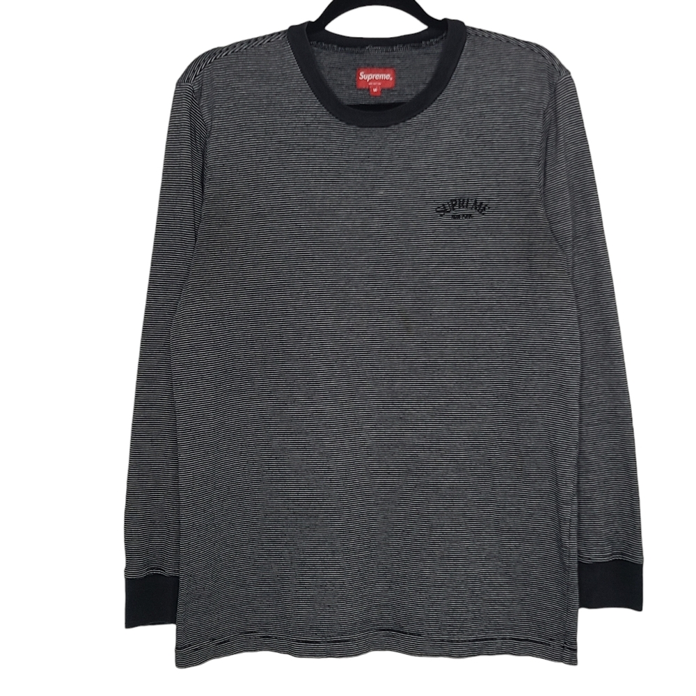 Supreme Micro Stripe Long Sleeve Tee Medium